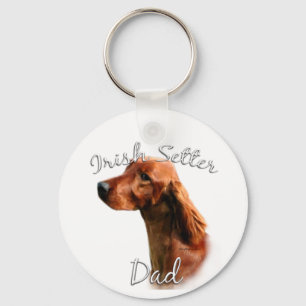 Irish Setter Dad 2 Keychain
