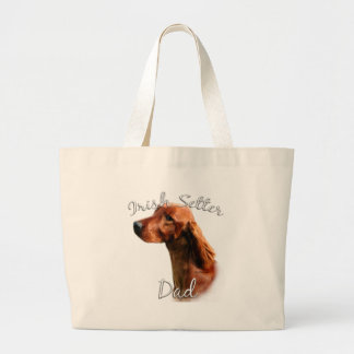 Irish Setter Dad 2 Large Tote Bag