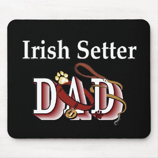 Irish Setter Dad Gifts Mouse Pad (Front)