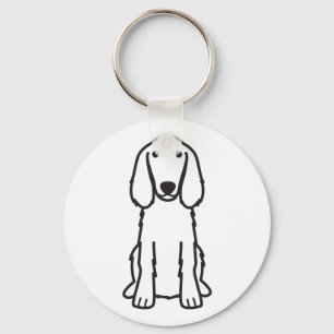 Irish Setter Dog Cartoon Keychain