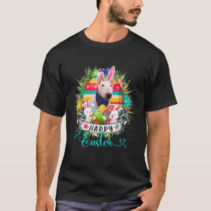 Irish Setter Dog In Easter Eggs Basket Bunnies Hap T-Shirt