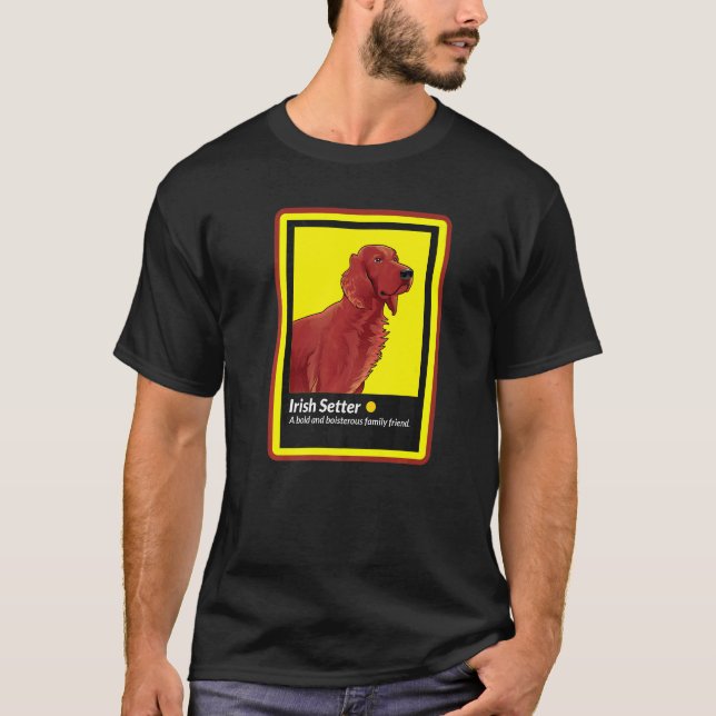 Irish Setter Dog Love Dog Mom Irish Setter Owner T-Shirt (Front)