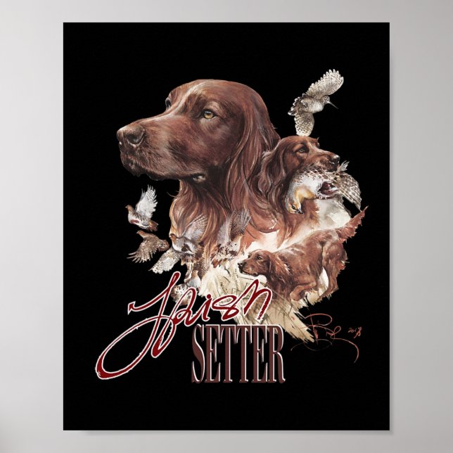 Irish Setter Dog Lovers  Poster (Front)