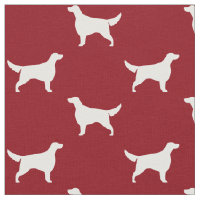 Irish Setter Dog Silhouettes Pattern Red and White