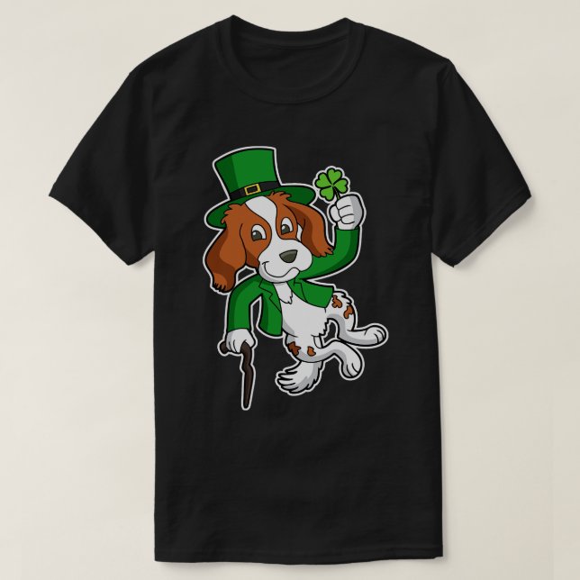 Irish Setter Dog St Patricks Day Heel Click T-Shirt (Design Front)