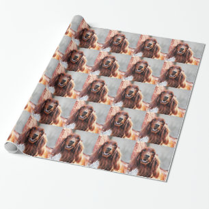 Irish Setter Dog Wrapping Paper