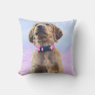 Irish Setter Female Puppy Throw Pillow