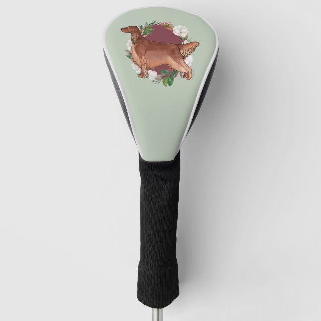 Irish Setter Golf Head Cover (Front)