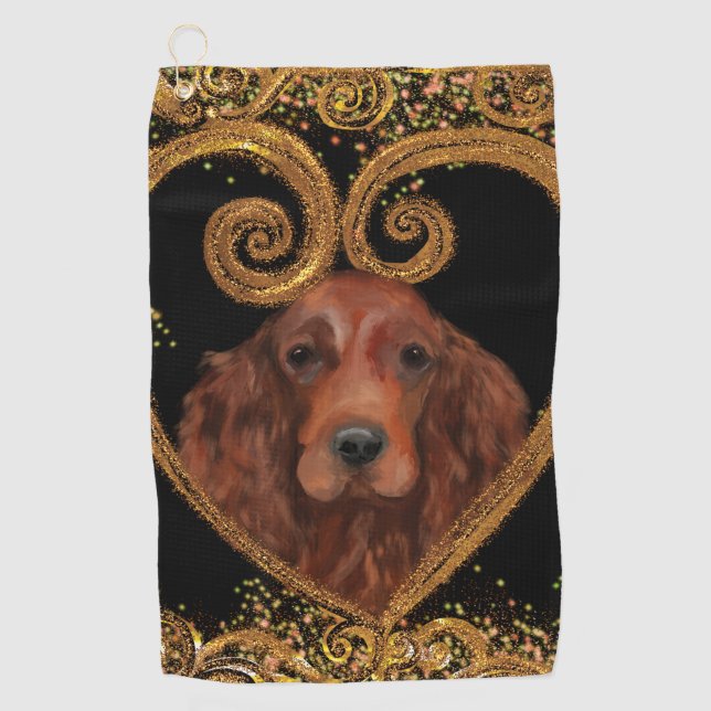  IRISH SETTER GOLF TOWEL (Front)