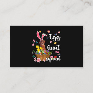Irish Setter Happy Easter Day Easter Colourful Egg Business Card