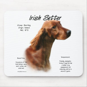 Irish Setter History Design Mouse Pad