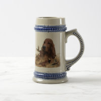 Irish Setter Hunting Pheasant ,Art