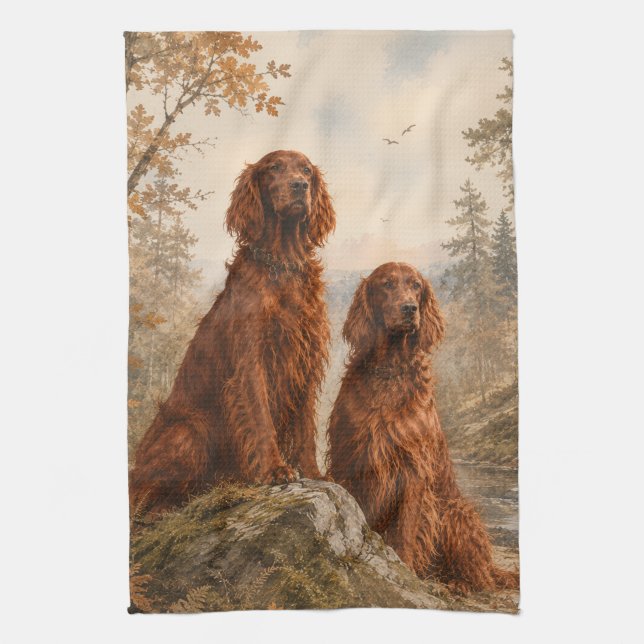  Irish Setter   Kitchen Towel (Vertical)
