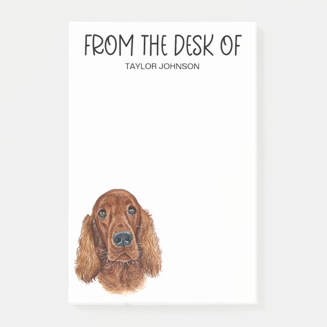 Irish Setter Lover Post-it Notes (Front)