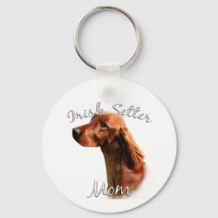 Irish Setter Mom 2 Keychain
