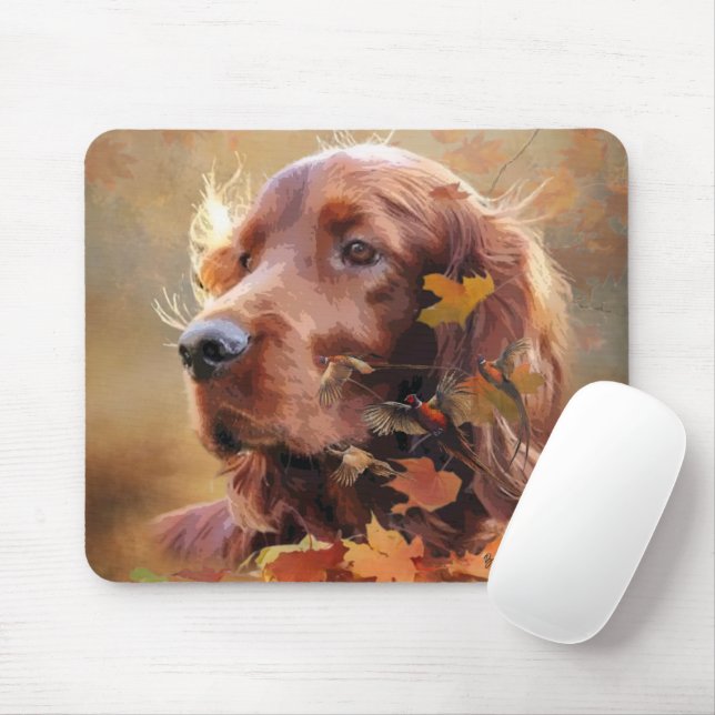  Irish Setter Mouse Pad (With Mouse)
