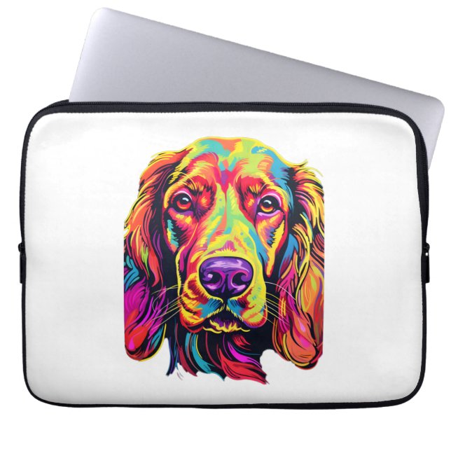 Irish Setter Neon Design   Laptop Sleeve (Front)