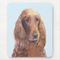 Irish Setter Painting - Cute Original Dog Art