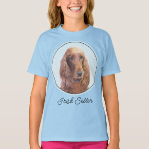 Irish Setter Painting - Cute Original Dog Art T-Shirt