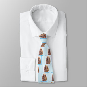 Irish Setter Painting - Cute Original Dog Art Tie