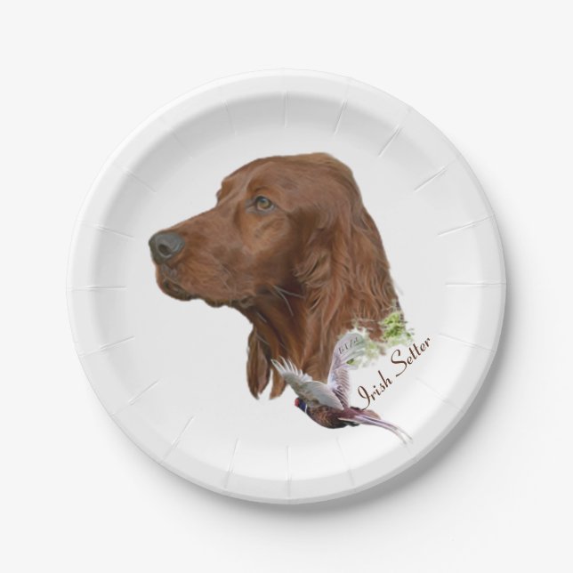 Irish Setter      Paper Plate (Front)