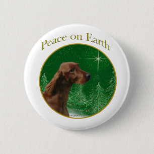 Irish Setter Peace 2 Inch Round Button