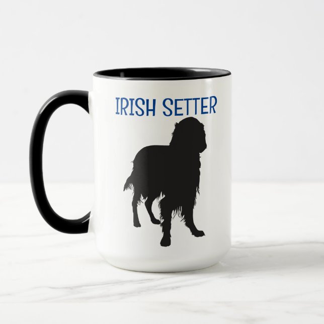 Irish Setter Personalized Two-Sided Mug (Left)