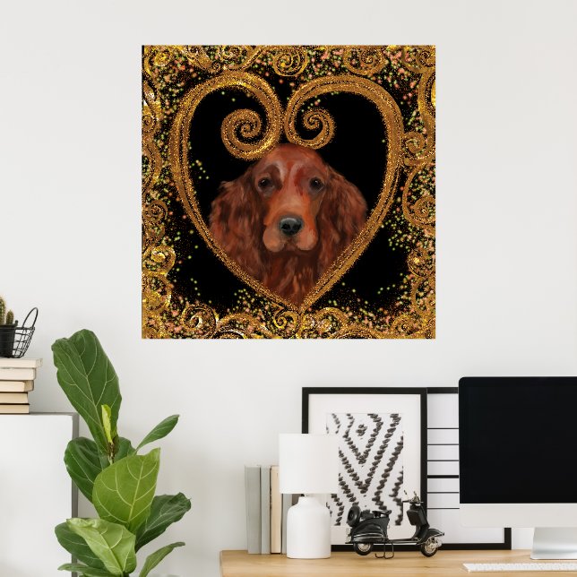  IRISH SETTER POSTER (Home Office)