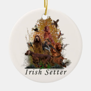 Irish Setter  Poster Fleece Blanket Ornament