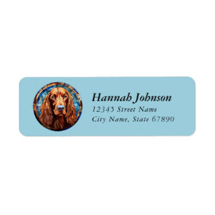 Irish Setter Return Address Labels