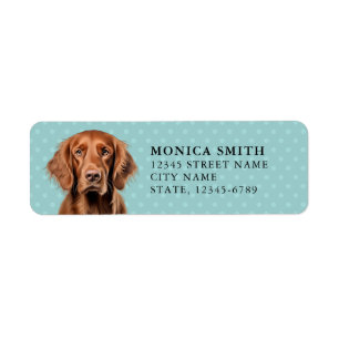 Irish Setter Return Address Labels
