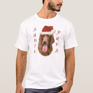 Irish Setter Santa Paws T-Shirt