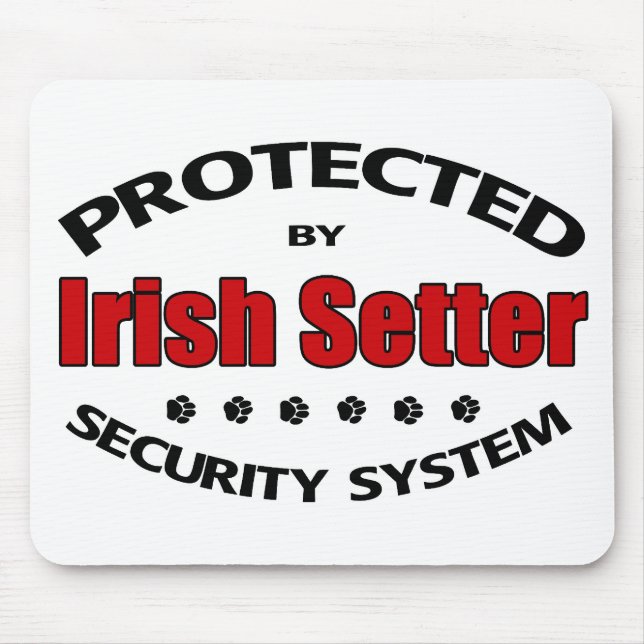 Irish Setter Security Mouse Pad (Front)