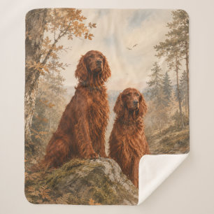 Irish Setter Sherpa Blanket
