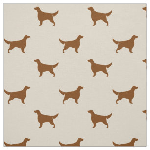 Irish Setter Silhouettes Pattern Fabric
