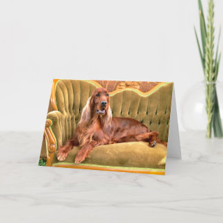 Irish Setter Sophie Card
