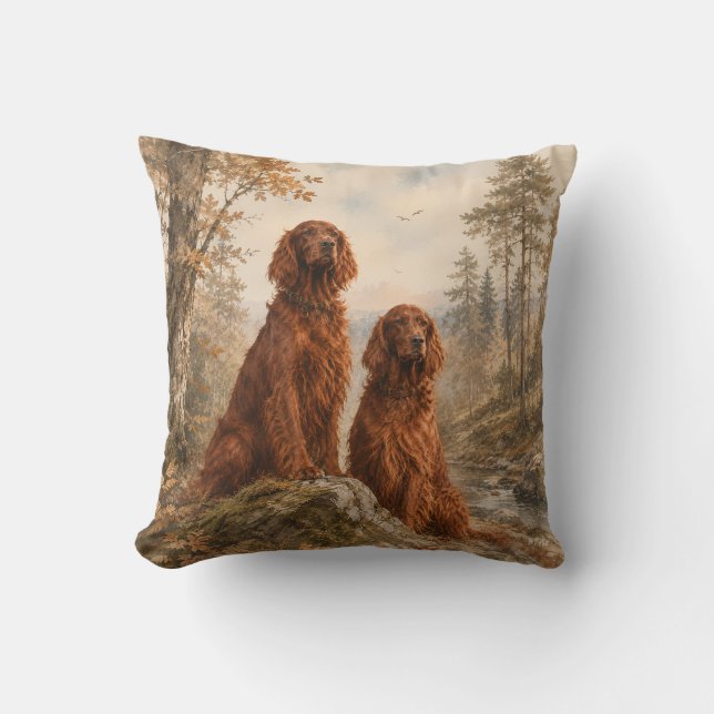  Irish Setter   Throw Pillow (Front)