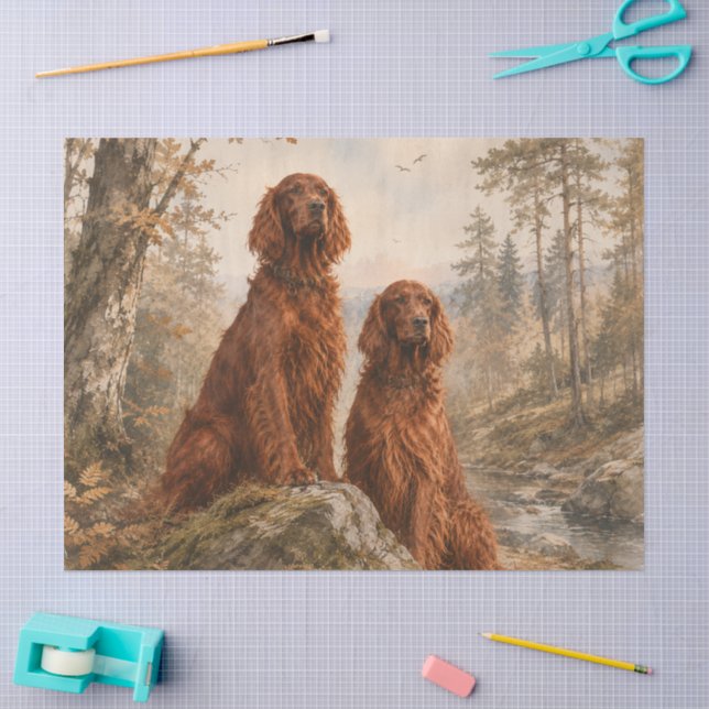  Irish Setter   Tissue Paper (Craft)