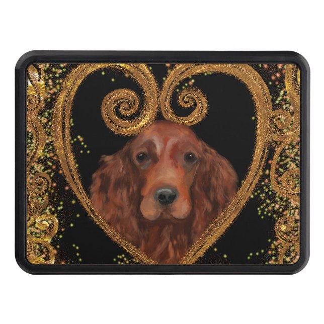  IRISH SETTER TRAILER HITCH COVER (Front)