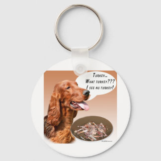 Irish Setter Turkey Keychain