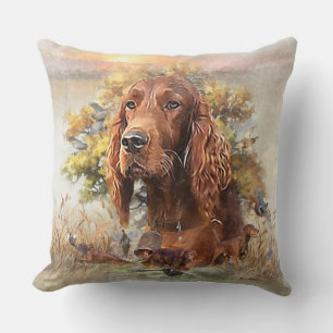 Irish Setter - Ultimate Upland Bird Dog Throw Pillow