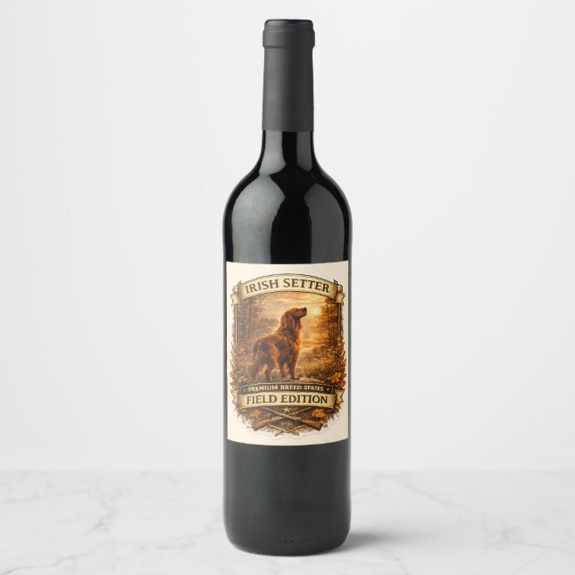 Irish Setter Wine Label (Front)