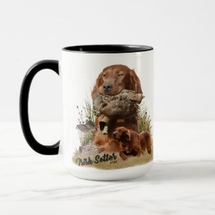 Irish Setter , Woodcock hunting,  Art Mug