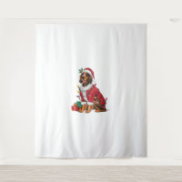 Irish Setter Xmas Lighting Santa Irish Setter Dog