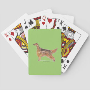 Irish Setters Playing Cards
