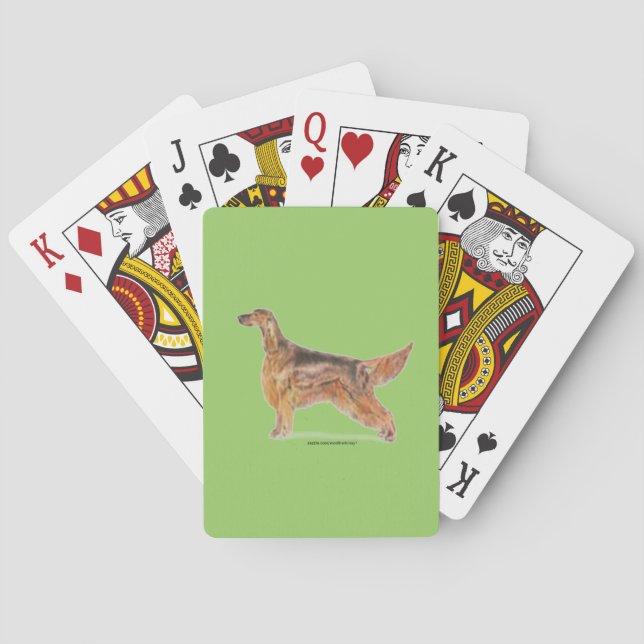Irish Setters Playing Cards (Back)