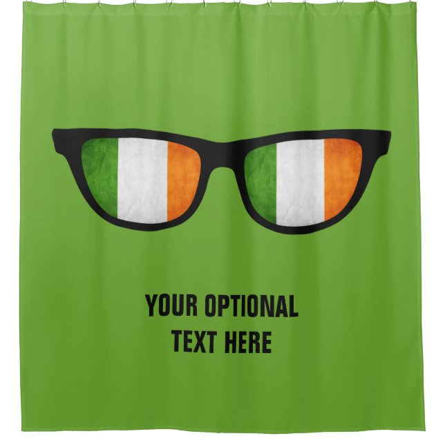 Irish Shades custom shower curtain (Front)