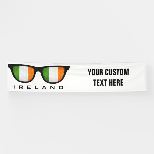 Irish Shades custom text & colour banner (Horizontal)