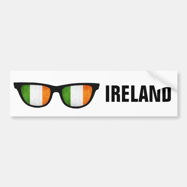Irish Shades custom text & colour bumpersticker Bumper Sticker (Front)