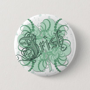 Irish Shamrock 2 Inch Round Button